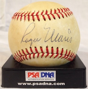 Mickey Mantle & Roger Maris Signed Autographed Baseball With JSA COA