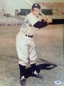 YOUNG YOGI BERRA IN FULL CATCHERS GEAR YANKEES 8x10