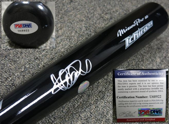 Ichiro Signed Bat