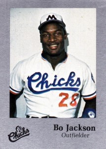1986 Memphis Chicks Bo Jackson #10 silver 3