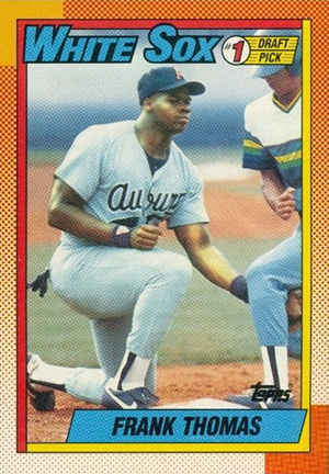 FRANK THOMAS 1990 Topps Rookies GLOSSY Rookie Card RC RARE HOF