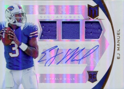 Panini Authentic Inks Buffalo Bills Rookie Superstar EJ Manuel to