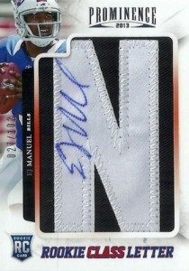 EJ Manuel Rookie Card 2013 NFL Topps Auto /10 Ultra Rare 