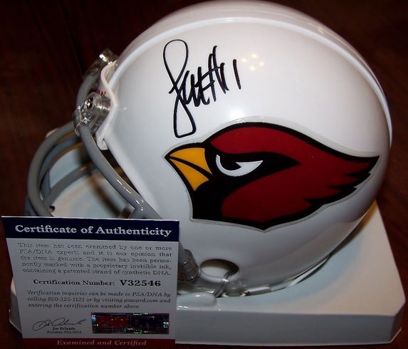 Larry Fitzgerald Arizona Cardinals Autographed Riddell Eclipse