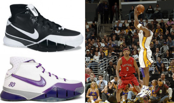 list of all kobe bryant shoes