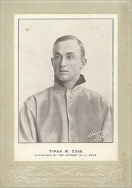 Ty Cobb Autographed Trading Cards, Signed Ty Cobb Inscripted Trading Cards