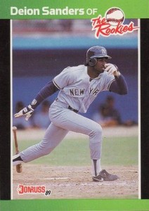 1989 New York Yankees DEION SANDERS Glossy 8x10 Photo Print Rookie Poster  RC 