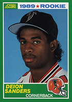 Deion Sanders baseball card  Baseball cards, Baseball card shop