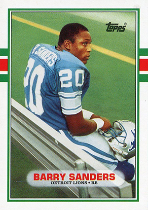 1989 Oscar Mayer Detroit Lions (12) Card Complete Set - Barry