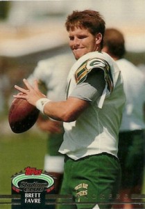 Brett Favre Autographed 1992 Topps Stadium Club Rookie Card #683