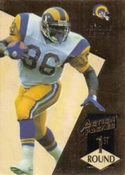 Jerome Bettis football card (Los Angeles Rams) 1993 Topps Draft Rookie #166  at 's Sports Collectibles Store