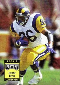 Jerome Bettis football card (Notre Dame Fighting Irish) 1993 Skybox Impact  Rookie #370 at 's Sports Collectibles Store