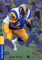 Jerome Bettis Upper Deck 1993 NFL Sports Trading Card #20 Los Angeles Rams