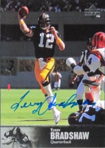 Terry Bradshaw Pittsburgh Steelers Autographed White Mitchell