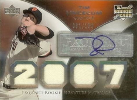 Tim Lincecum Cards, Rookie Cards and Autographed Memorabilia Guide