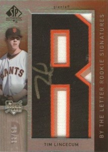 Tim Lincecum Autograph Rookie Card