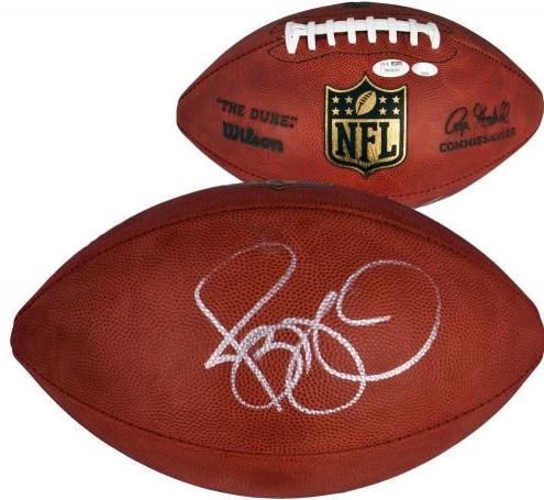 Jerome Bettis Signed Football