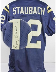 Roger Staubach Framed Jersey JSA Autographed Signed Dallas Cowboys