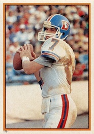 John Elway Card 1986 Topps #112