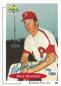 Mike Schmidt Cards, Rookie Cards and Autographed Memorabilia Guide