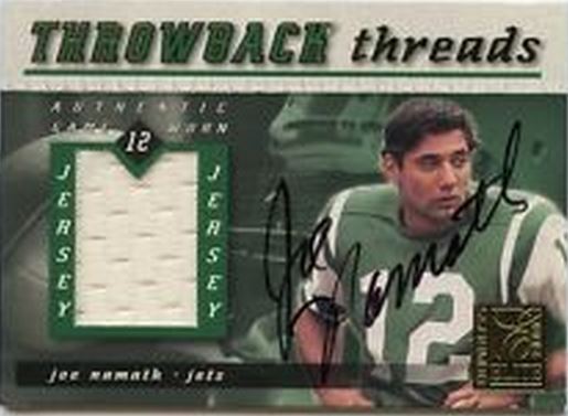 Joe Namath Autographed New York Jets TK Suspension Helmet - JSA