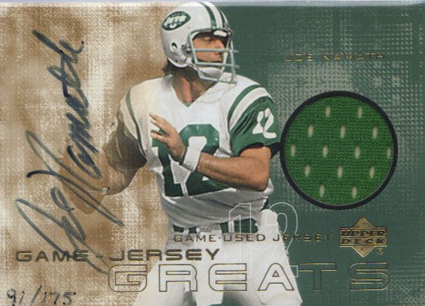 Joe Namath PSA DNA Slabbed Signed Goal Line Art Card