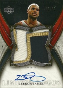 lebron james jersey card