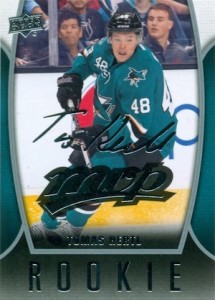 2013-14 Upper Deck MVP Update Tomas Hertl RC