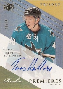 2013-14 Upper Deck Trilogy Update Tomas Hertl RC Level 2