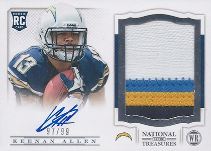 2019 Panini Day NFL - KEENAN ALLEN JERSEY PATCH CARD 21/50 No. KA