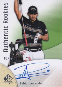 2014 SP Authentic Gold Authentic Rookies Autographs 91 Pablo Larrazabal