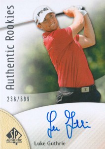 2014 SP Authentic Gold Authentic Rookies Autographs 93 Luke Guthrie