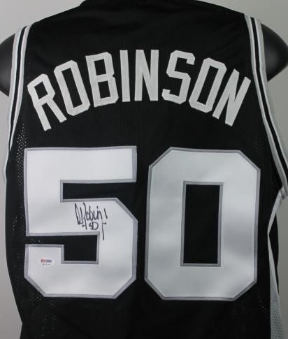 david robinson autographed jersey