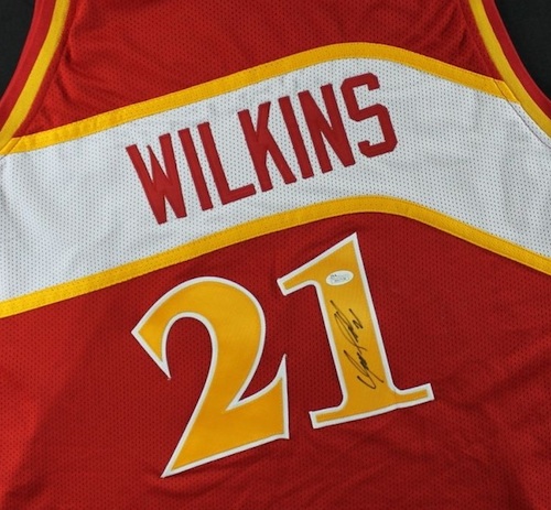 dominique wilkins signed jersey