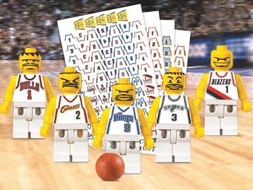 Lego NBA Basketball Players Minifigures #2 4 6 7 9 Street Player *RETIRED*  (6)