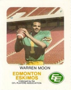 Warren Moon signed Edmonton Eskimos Custom Jersey CFL