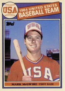 1988 Topps Baseball Card #3, Mark Mcgwire ROOKIE CARD Error