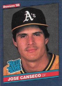 1987, Jose Canseco, Autographed (JSA) TOPPS Rookie Card