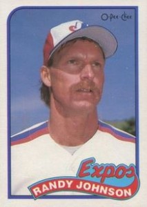 Randy Johnson 1989 Fleer Rookie #381 Montreal Expos Seattle Mariners RC HOF