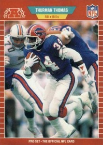 Thurman Thomas Game-Used Jersey Football Card –