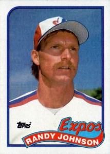 Randy Johnson Signed 1989 Score #645 Baseball Card Expos HOF