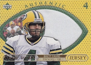 Brett Favre 2007 Upper Deck Game-Worn Jersey Card