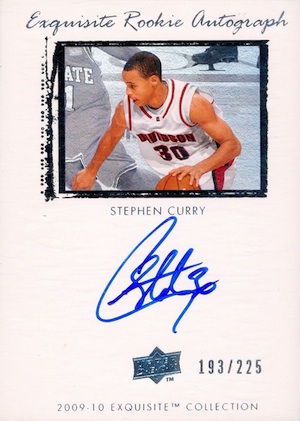 2009-10 Exquisite Collection Stephen Curry RC #64 Autograph