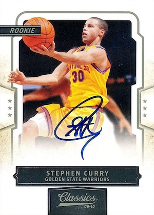 Stephen Curry 2009-10 Panini Basketball Autograph Rookie Card #307 BAS