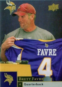 Brett Favre 2007 Upper Deck Game-Worn Jersey Card