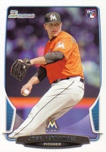 Jose Fernandez 2014 Topps Series 2 – All-Star Rookie Card – Green Border  Parallel