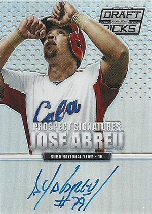 Jose Abreu Chicago White Sox Autographed 2014 Topps Chrome Refractor #JA  #/499 BGS 9.5/10 Rookie Card