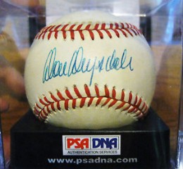 Don Drysdale Autographed Official National League Baseball (PSA)