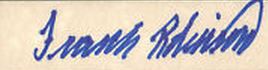 Frank Robinson Signature Example