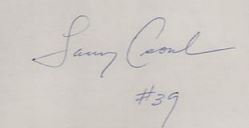 LARRY CSONKA Autographed Signed Index Card Football Hall Of Fame NFL